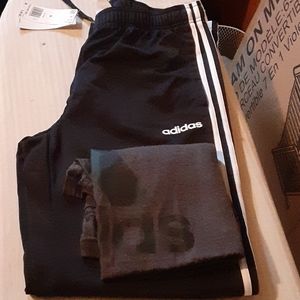 Adidas Track Pants/  T-Shirt